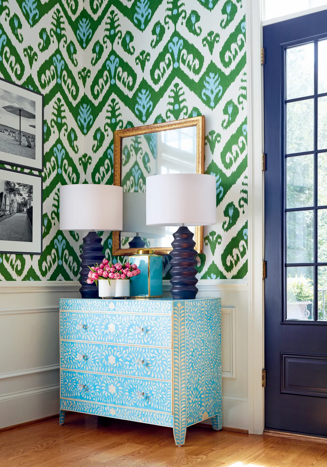 Thibaut Indies Ikat in Green (T16246)