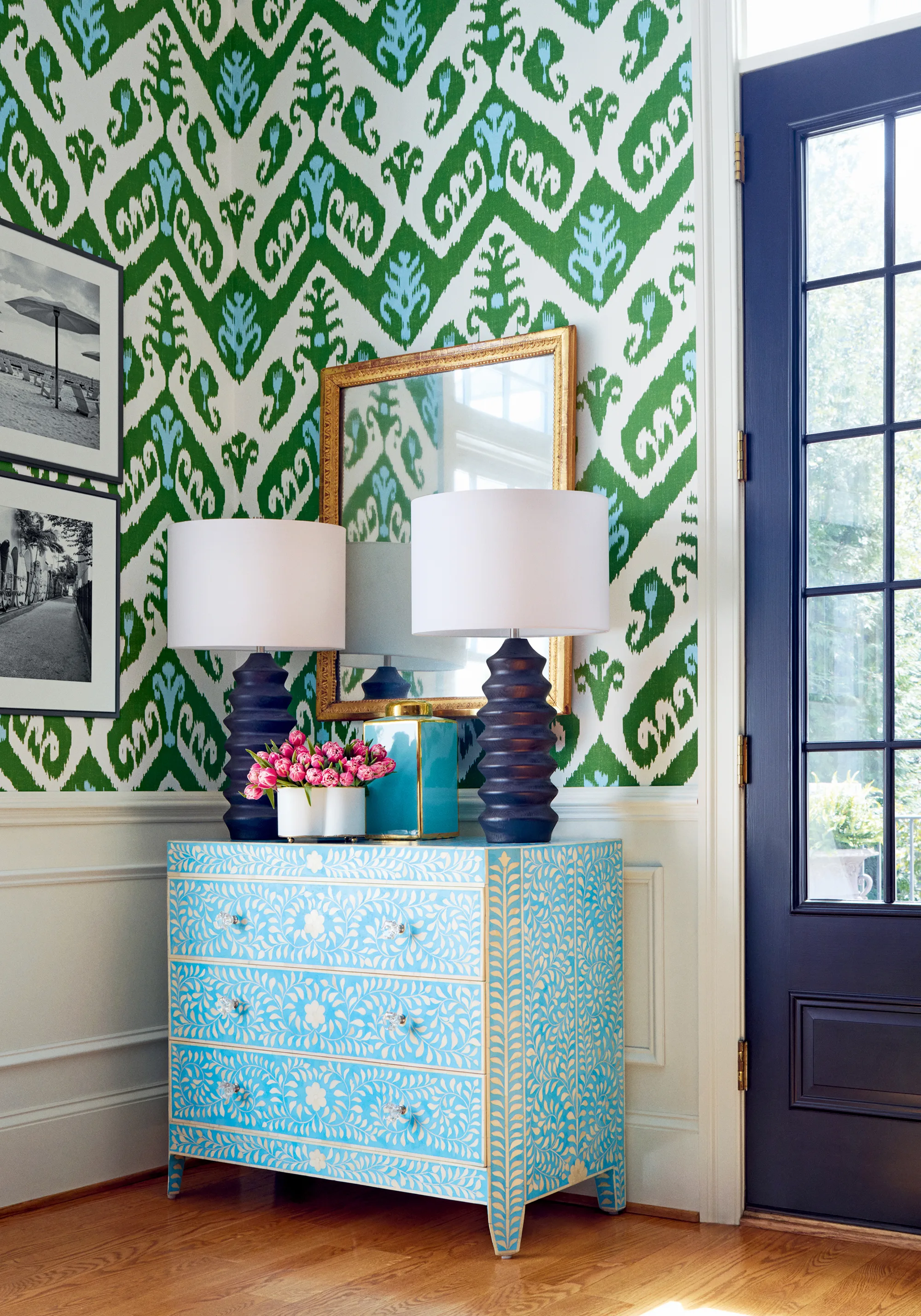 Thibaut Indies Ikat in Green (T16246)