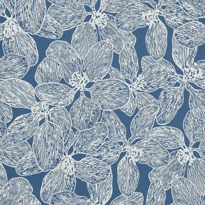 Thibaut Island Orchid in Navy (T15849)