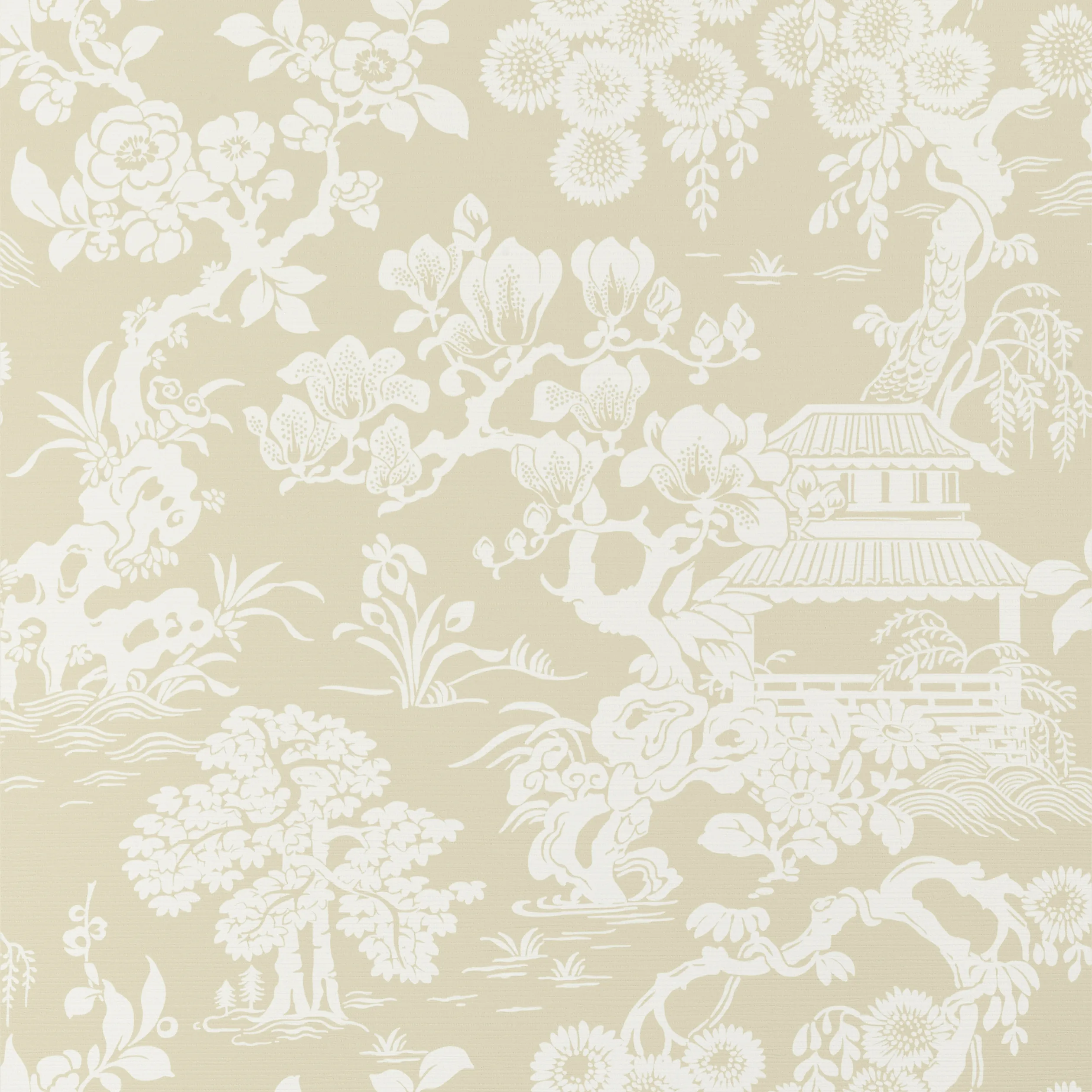 Thibaut Japanese Garden in Beige (T13300)