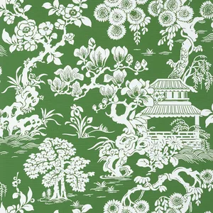 Thibaut Japanese Garden in Emerald (T13304)