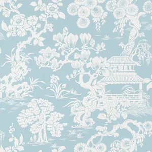 Thibaut Japanese Garden in Spa Blue (T13303)
