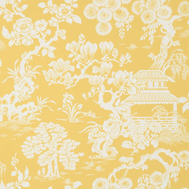 Thibaut Japanese Garden in Yellow (T13302)