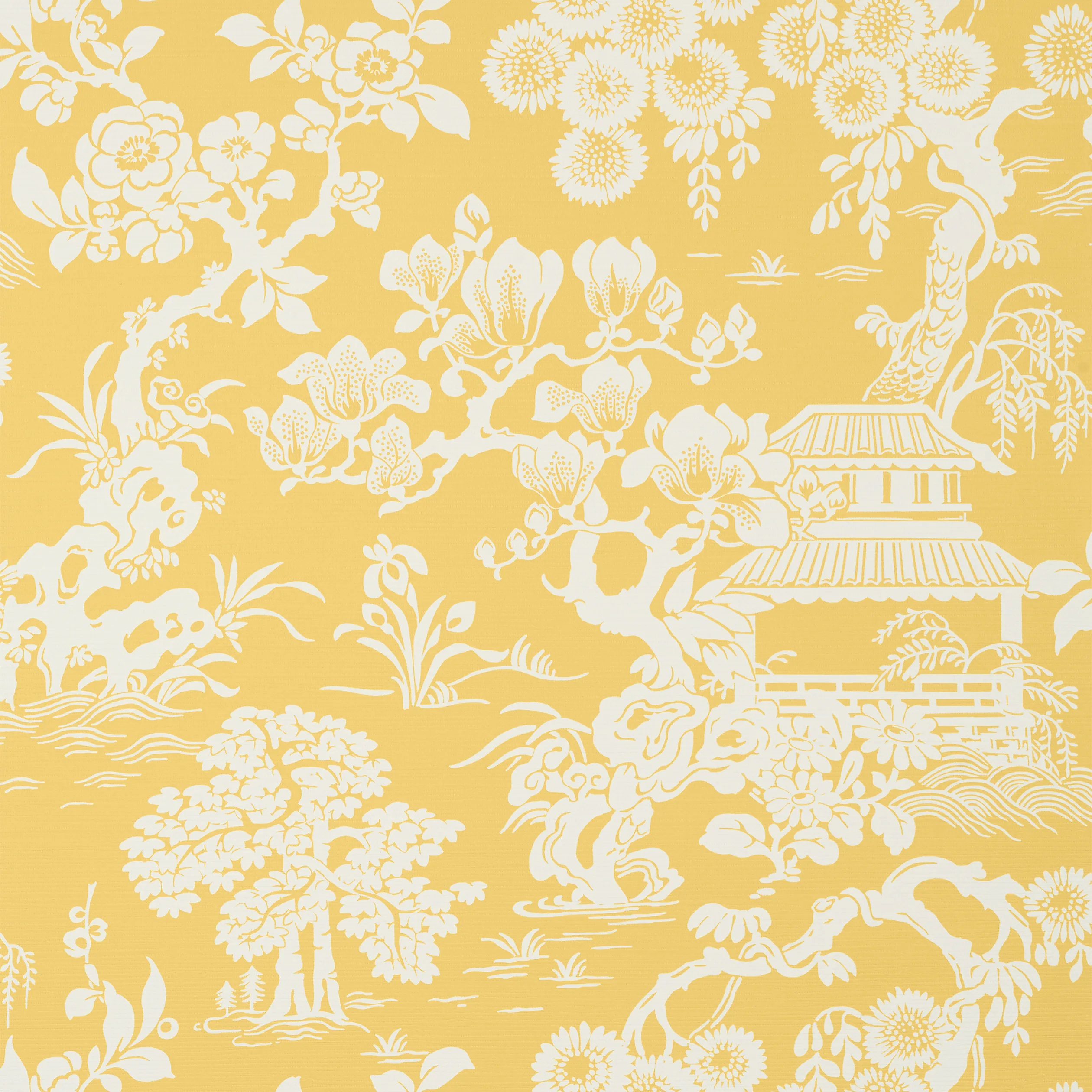 Thibaut Japanese Garden in Yellow (T13302)