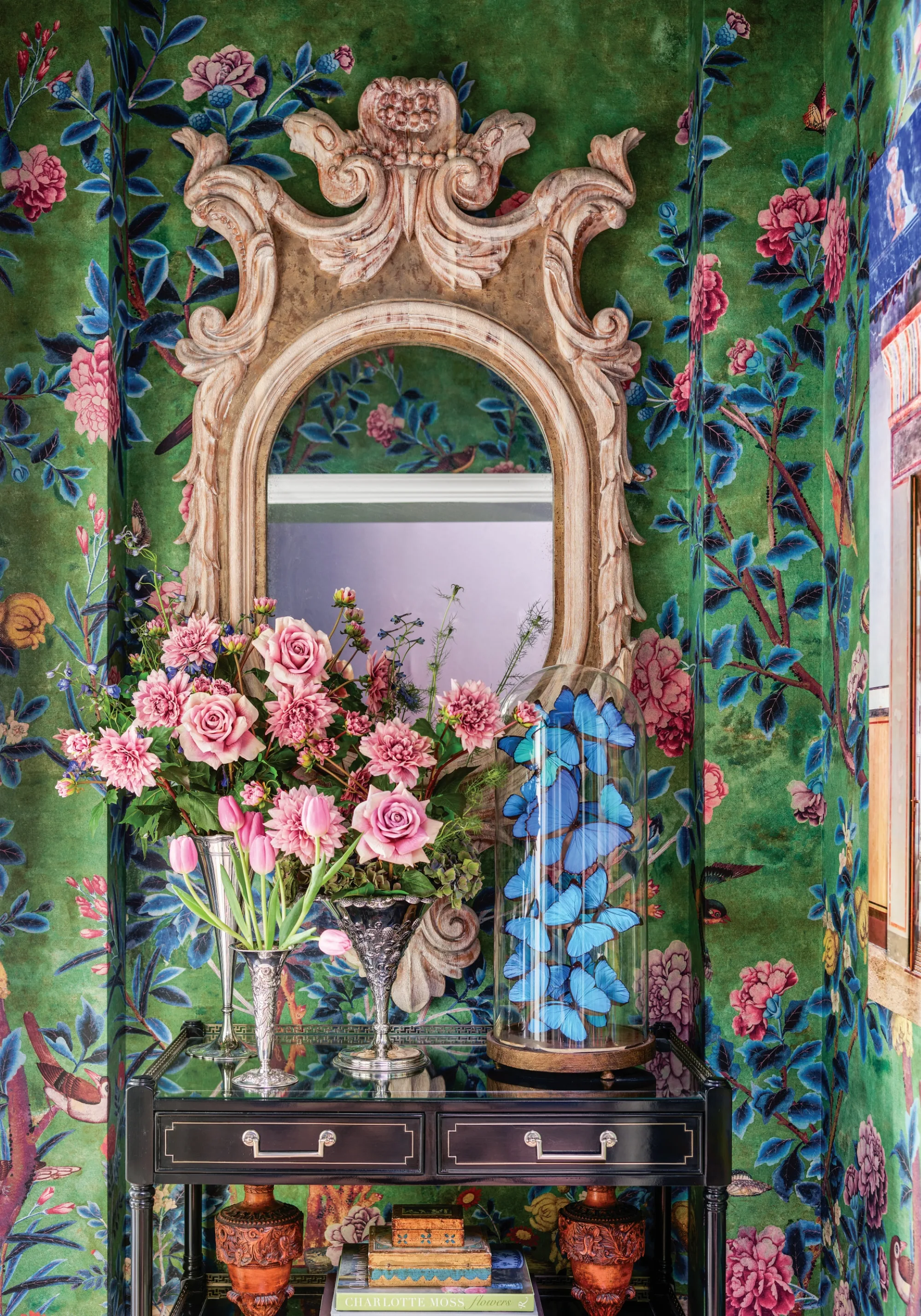 Thibaut Jardin Bloom Mural in Green (TM13669)