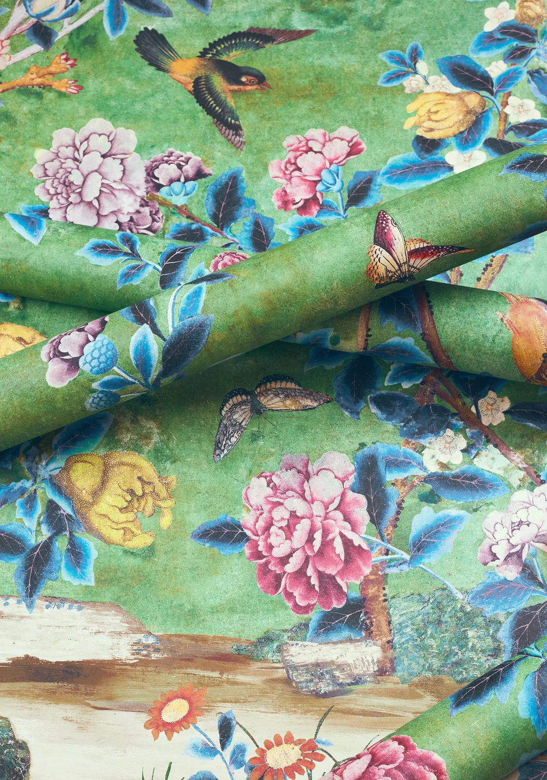 Thibaut Jardin Bloom Mural in Green (TM13669)