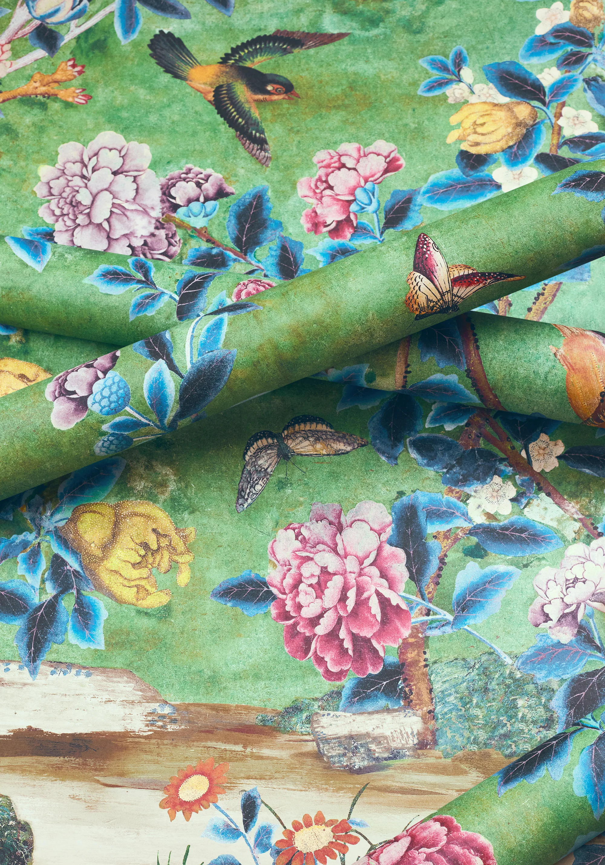 Thibaut Jardin Bloom Mural in Green (TM13669)