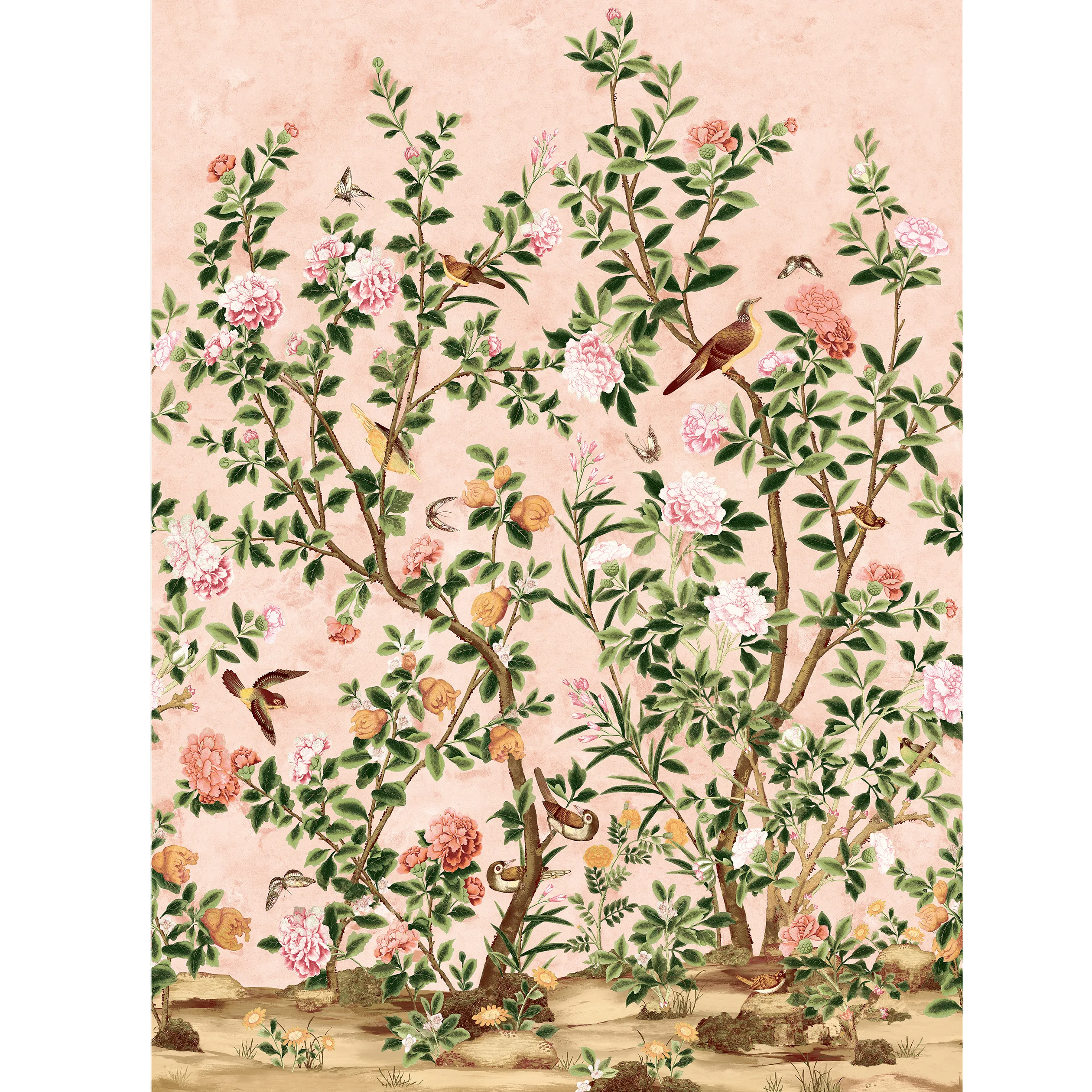TM13667 | Jardin Bloom Mural – Pink