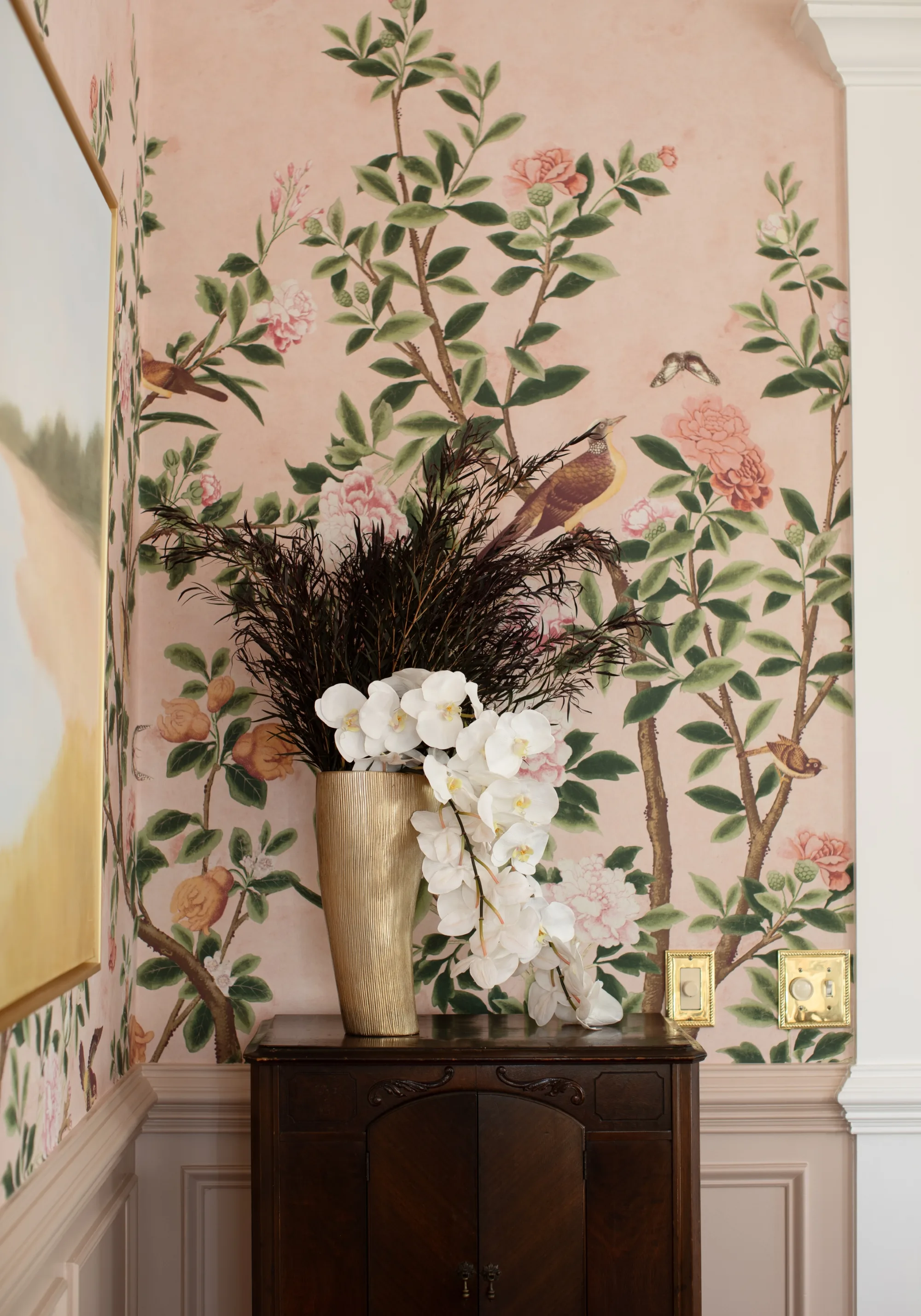 Thibaut Jardin Bloom Mural in Pink (TM13667)