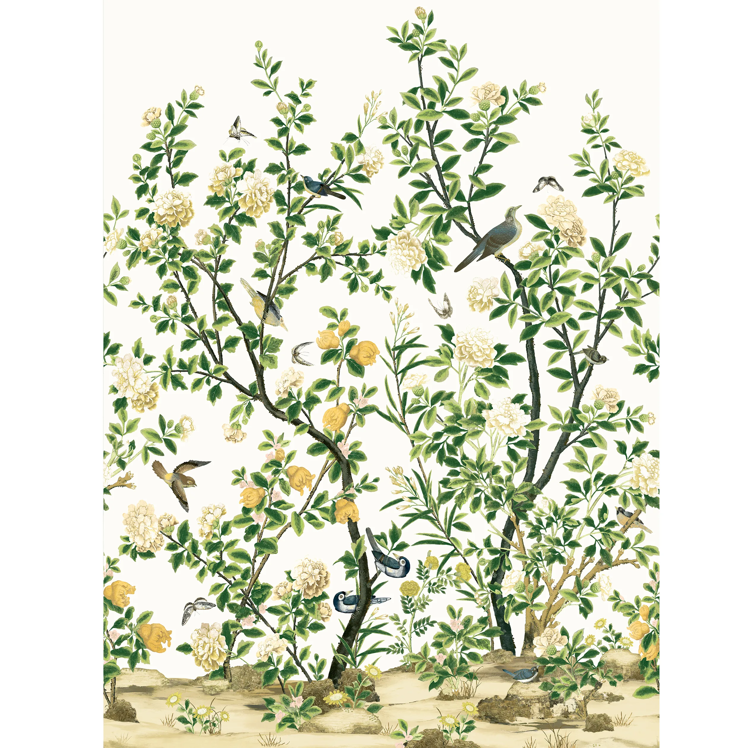 Thibaut Jardin Bloom Mural in White (TM13666)