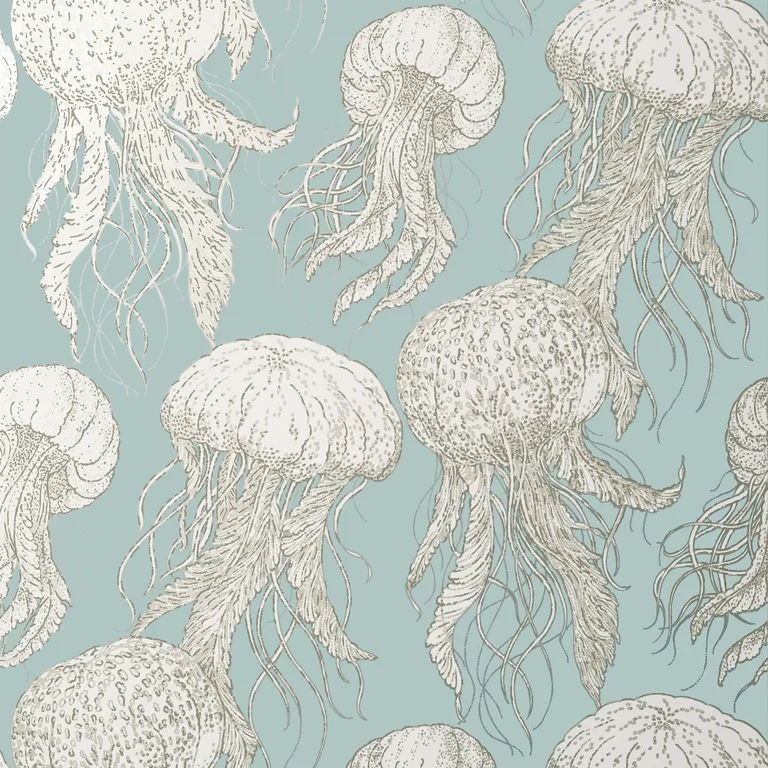 Thibaut Jelly Fish Bloom in Aqua (T13170)