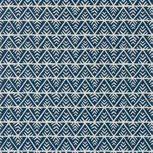Anna French Jules in Navy on Flax (AT78704)