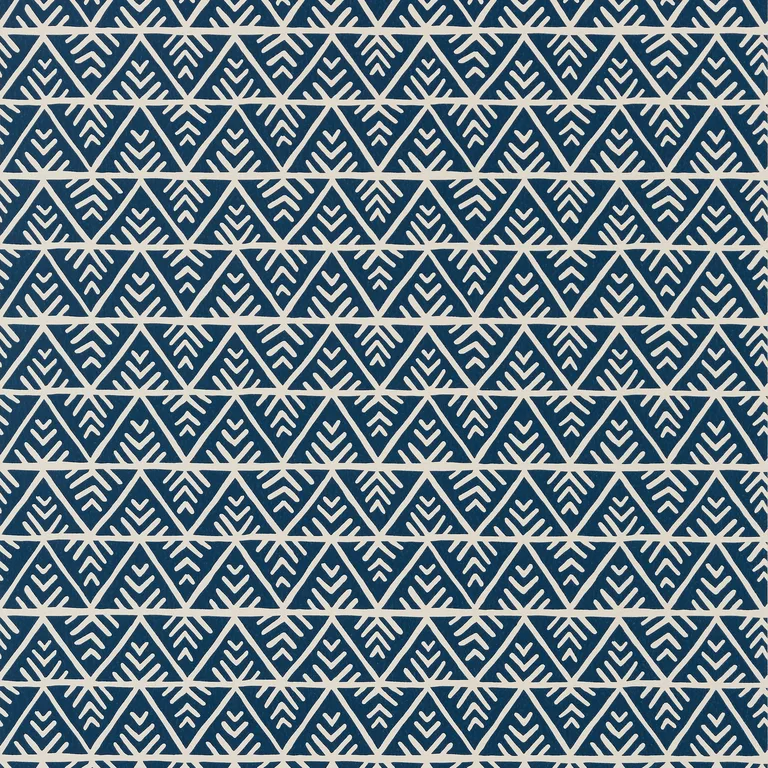Anna French Jules in Navy on Flax (AT78704)
