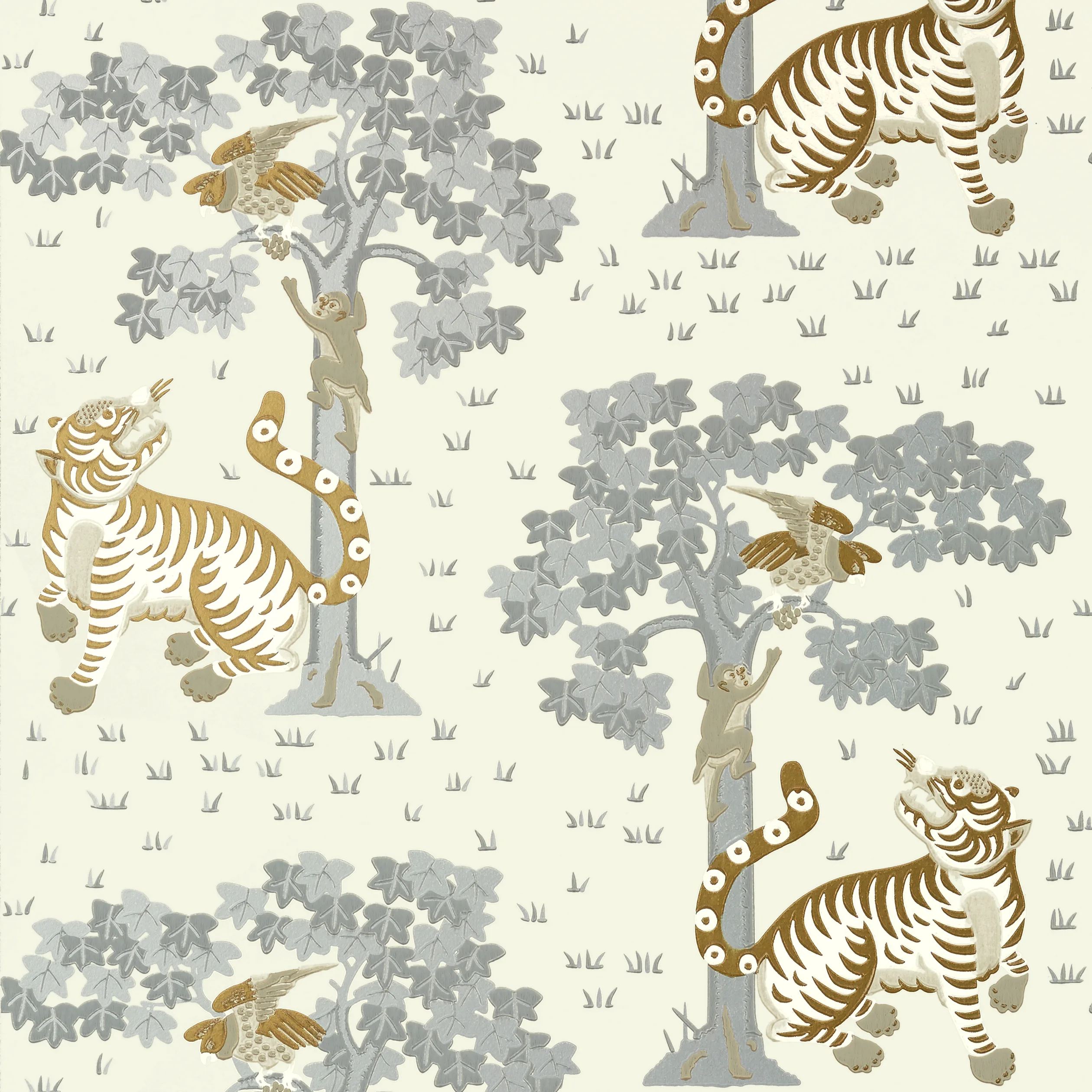 AT78779 | Kahna – Metallic Gold and Silver