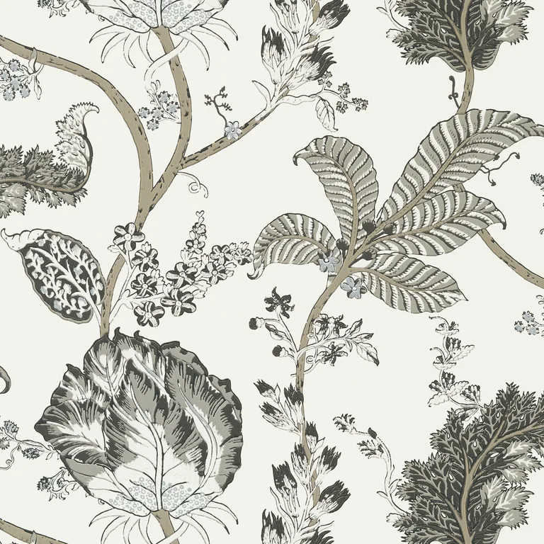 Anna French Kalamkari Vine in Black and White (AT78739)