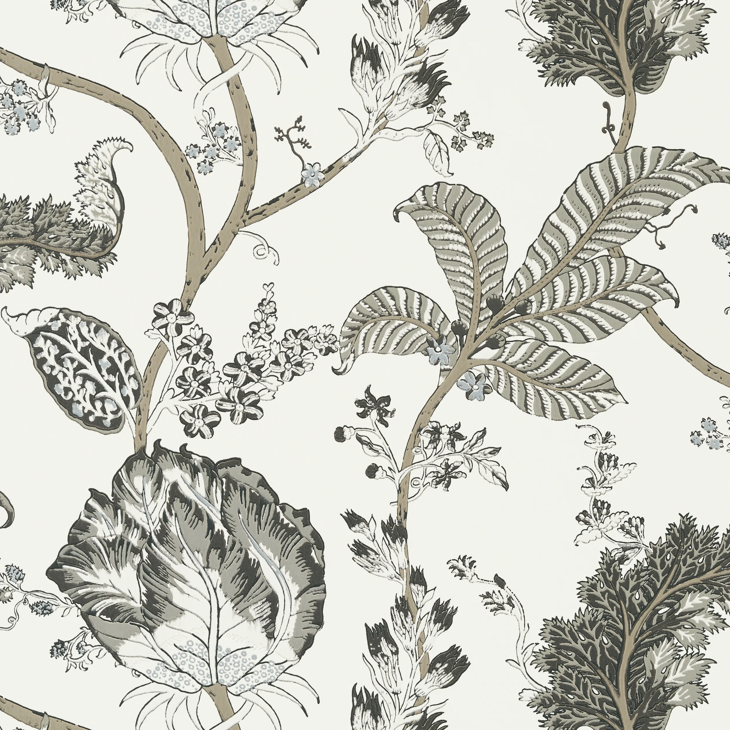 AT78739 | Kalamkari Vine – Black and White