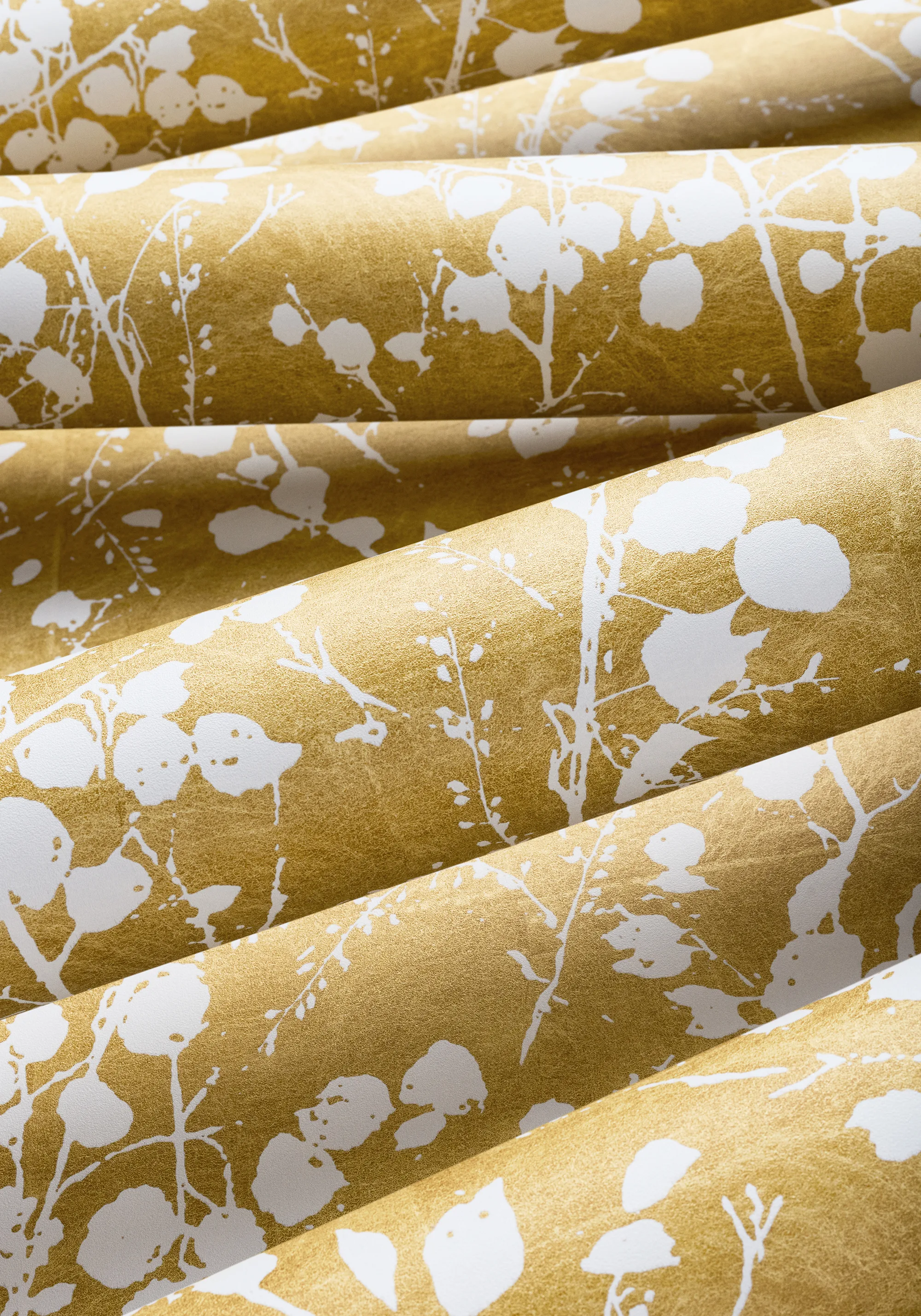 Thibaut Katamari Bud Wide Width in Dark Gold and White (TWW34093)