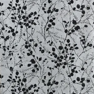 Thibaut Katamari Bud Wide Width in Silver and Black (TWW34095)