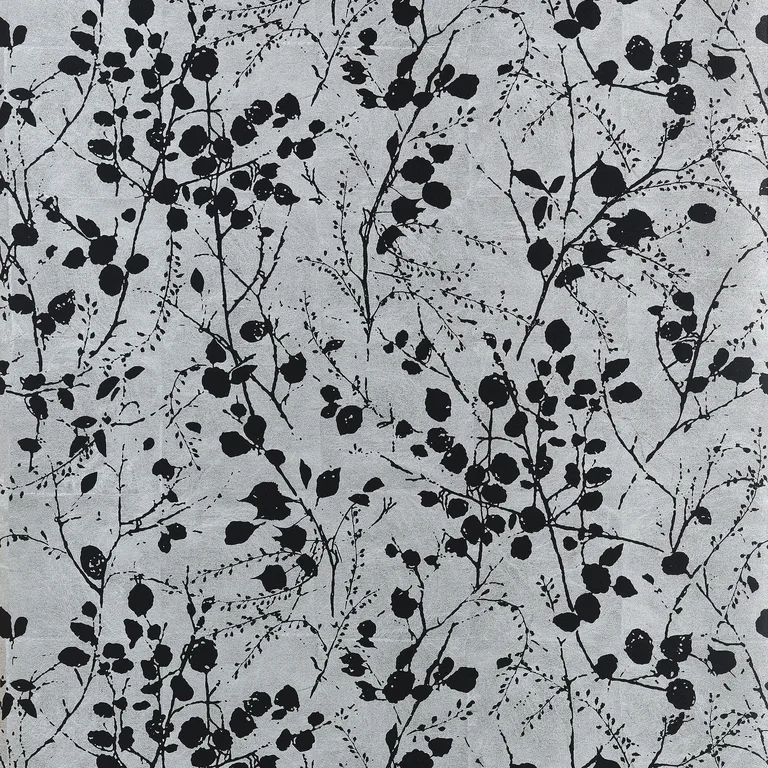 Thibaut Katamari Bud Wide Width in Silver and Black (TWW34095)
