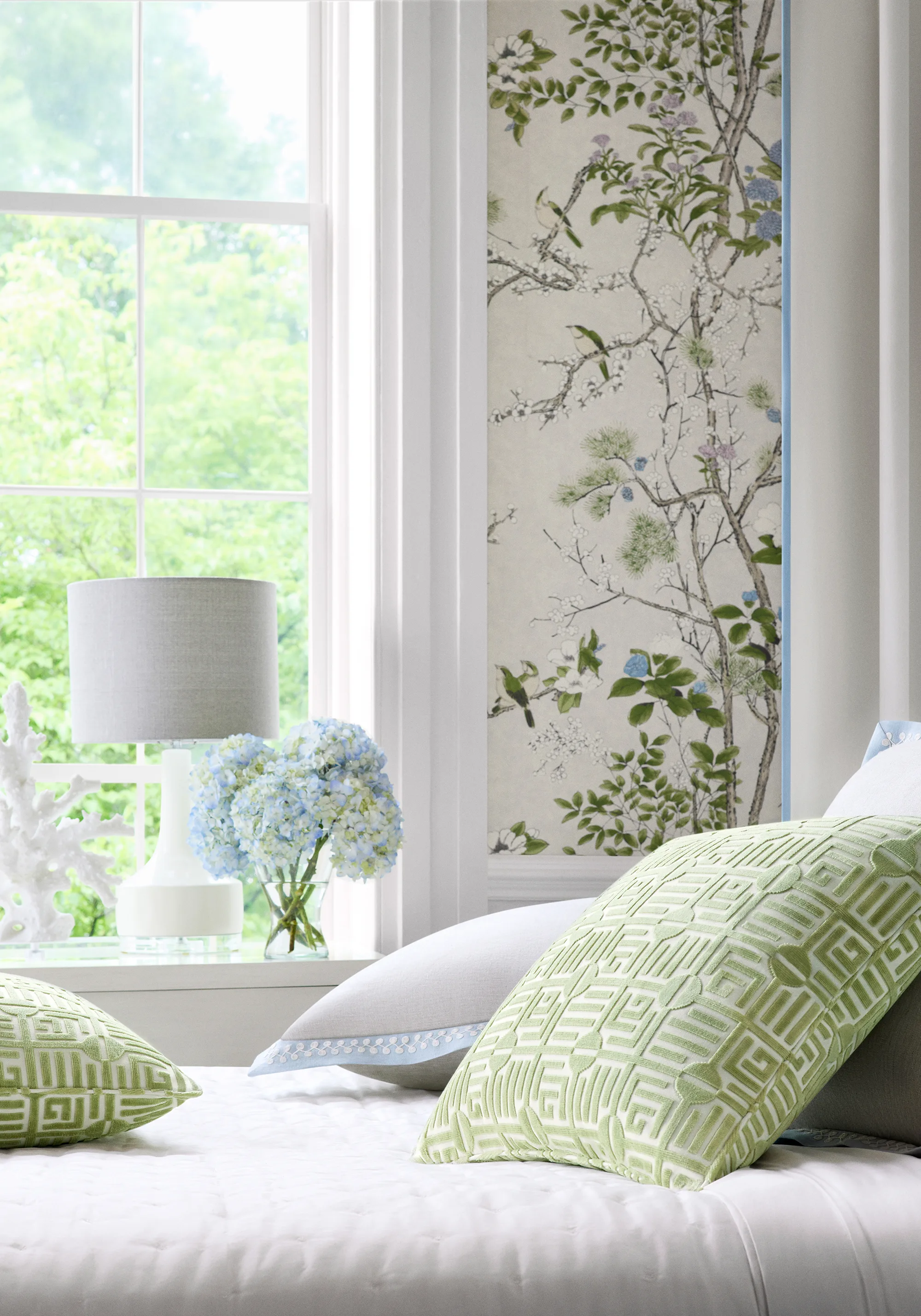 Thibaut Katsura in Cream and Lavender (T13622)