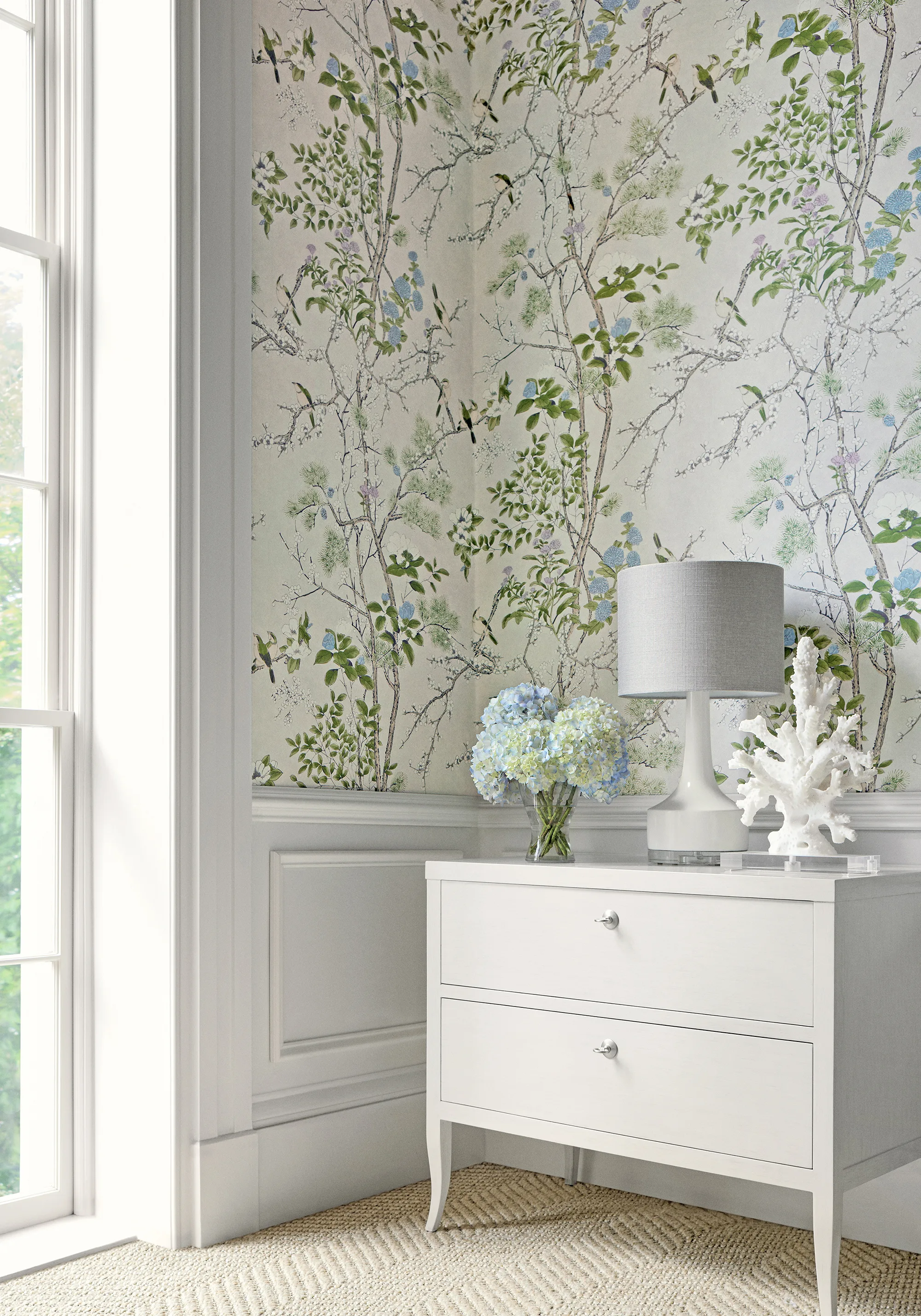 Thibaut Katsura in Cream and Lavender (T13622)