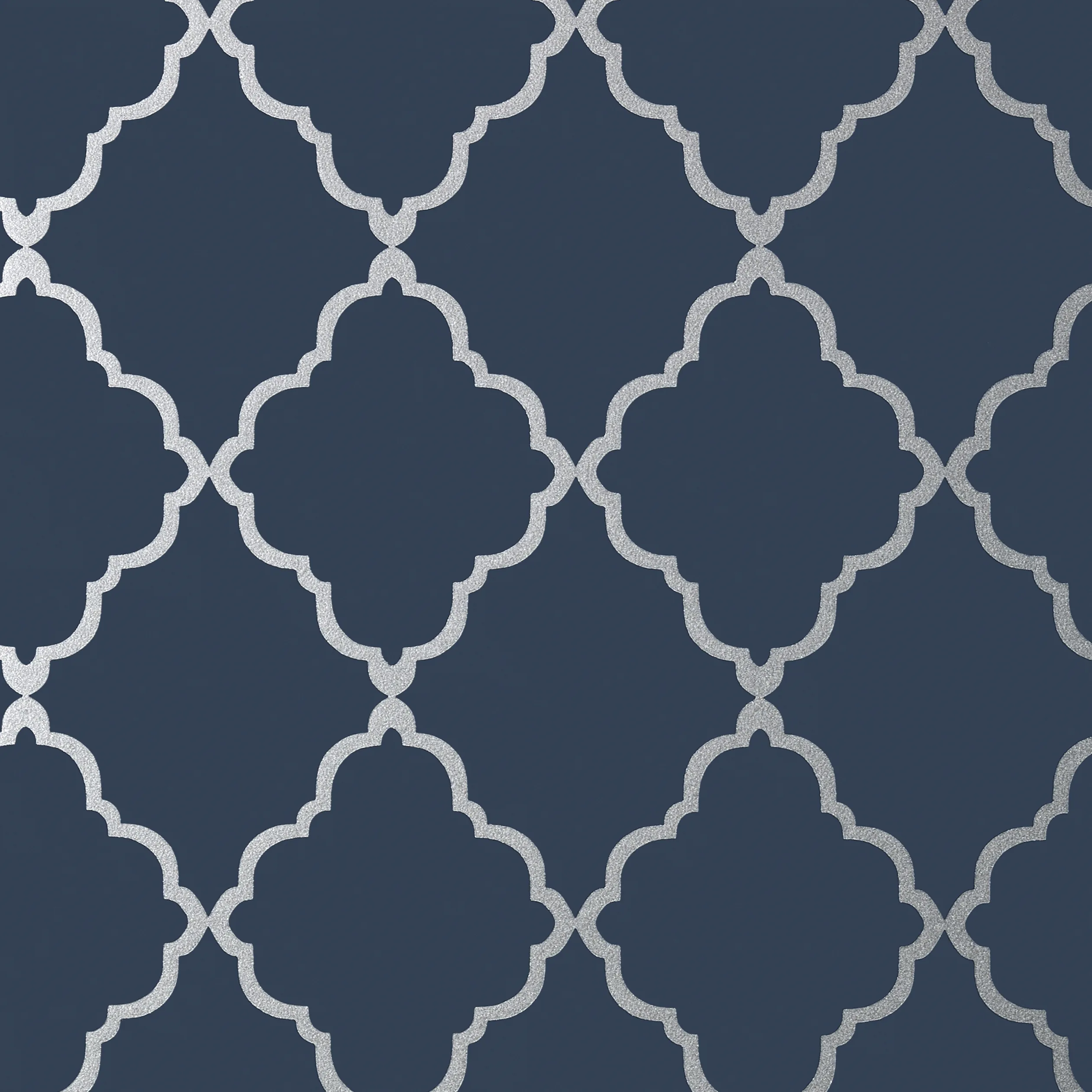 AT6060 | Klein Trellis – Silver on Navy