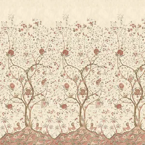 Anna French La Bourdonnais Mural in Red (ATM10773)