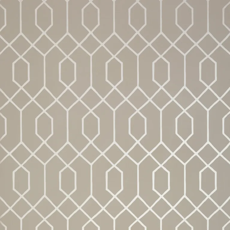 Thibaut La Farge in Metallic Pewter on Taupe (T35203)