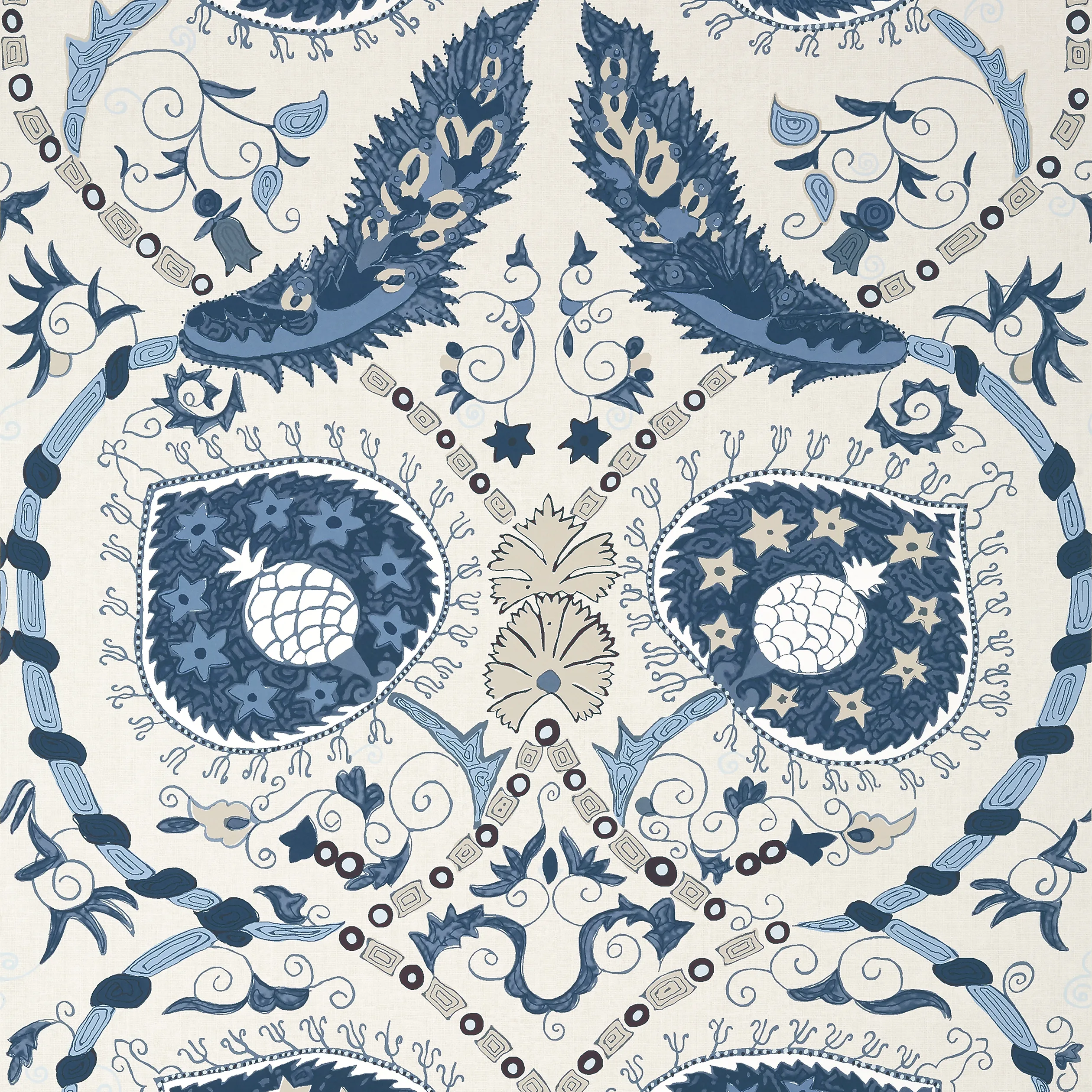 Thibaut Lewis in Blue and Beige (T13218)