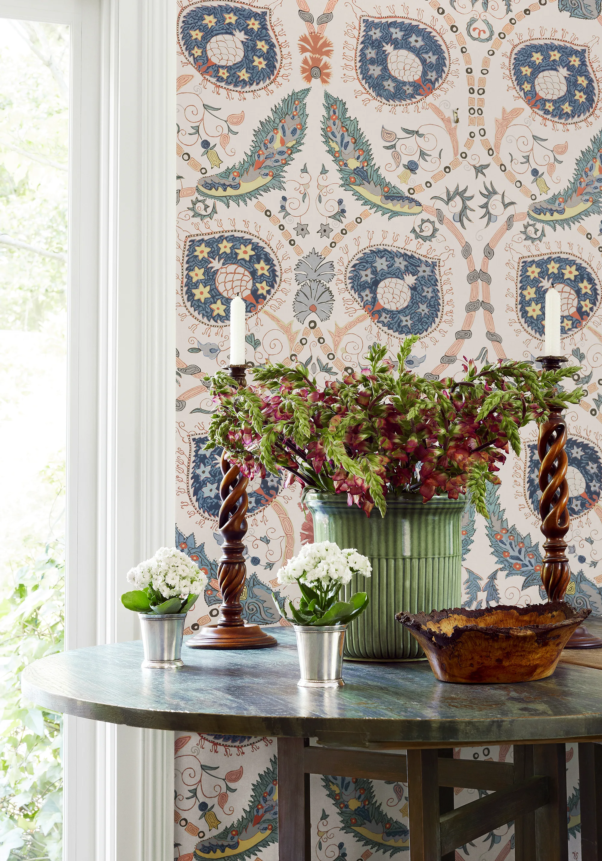 Thibaut Lewis in Coral and Blue (T13219)