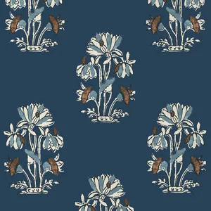 Thibaut Lily Flower in Navy (T13203)