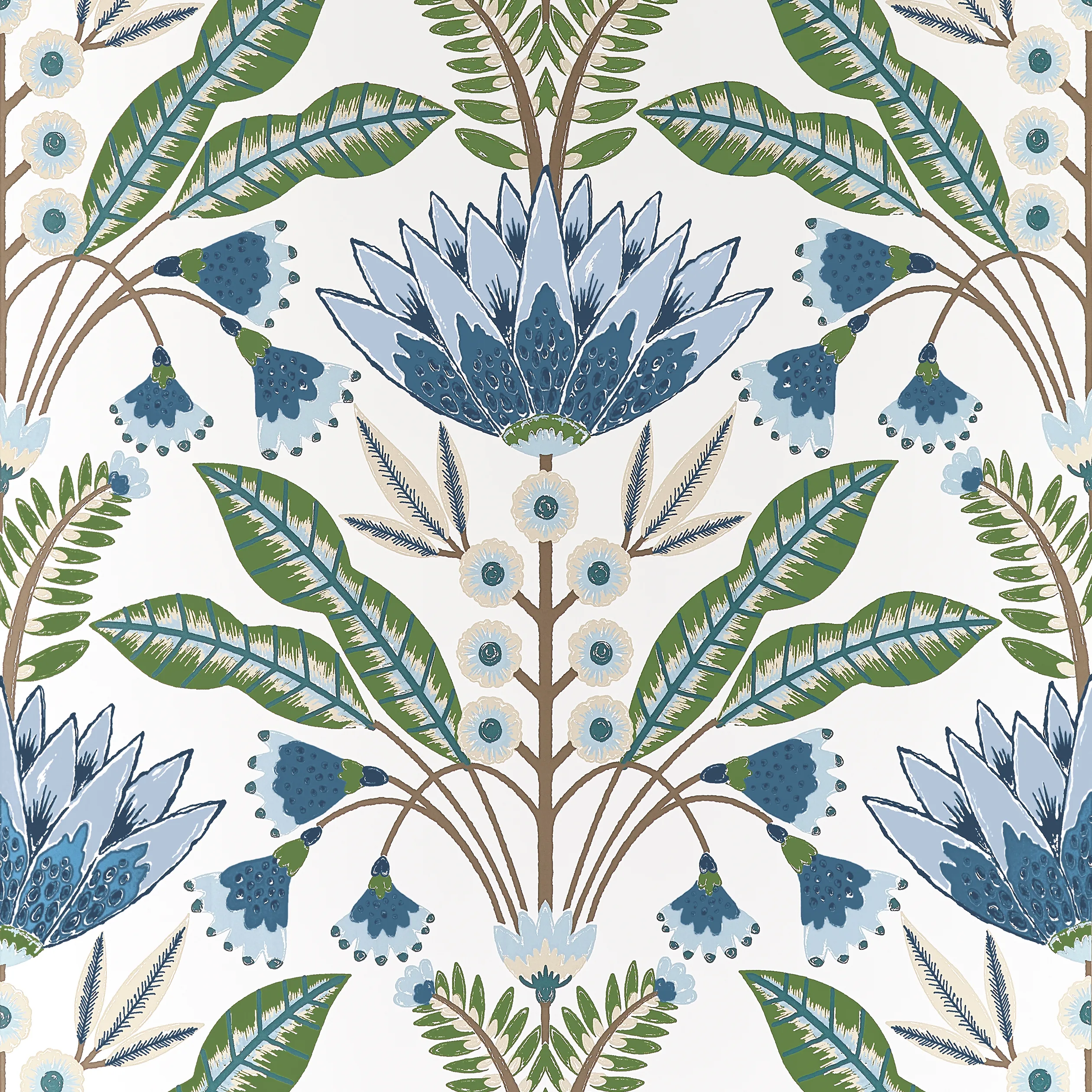 Thibaut Lotus in Blue and Green (T14612)