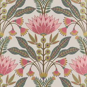 Thibaut Lotus in Cranberry (T14606)