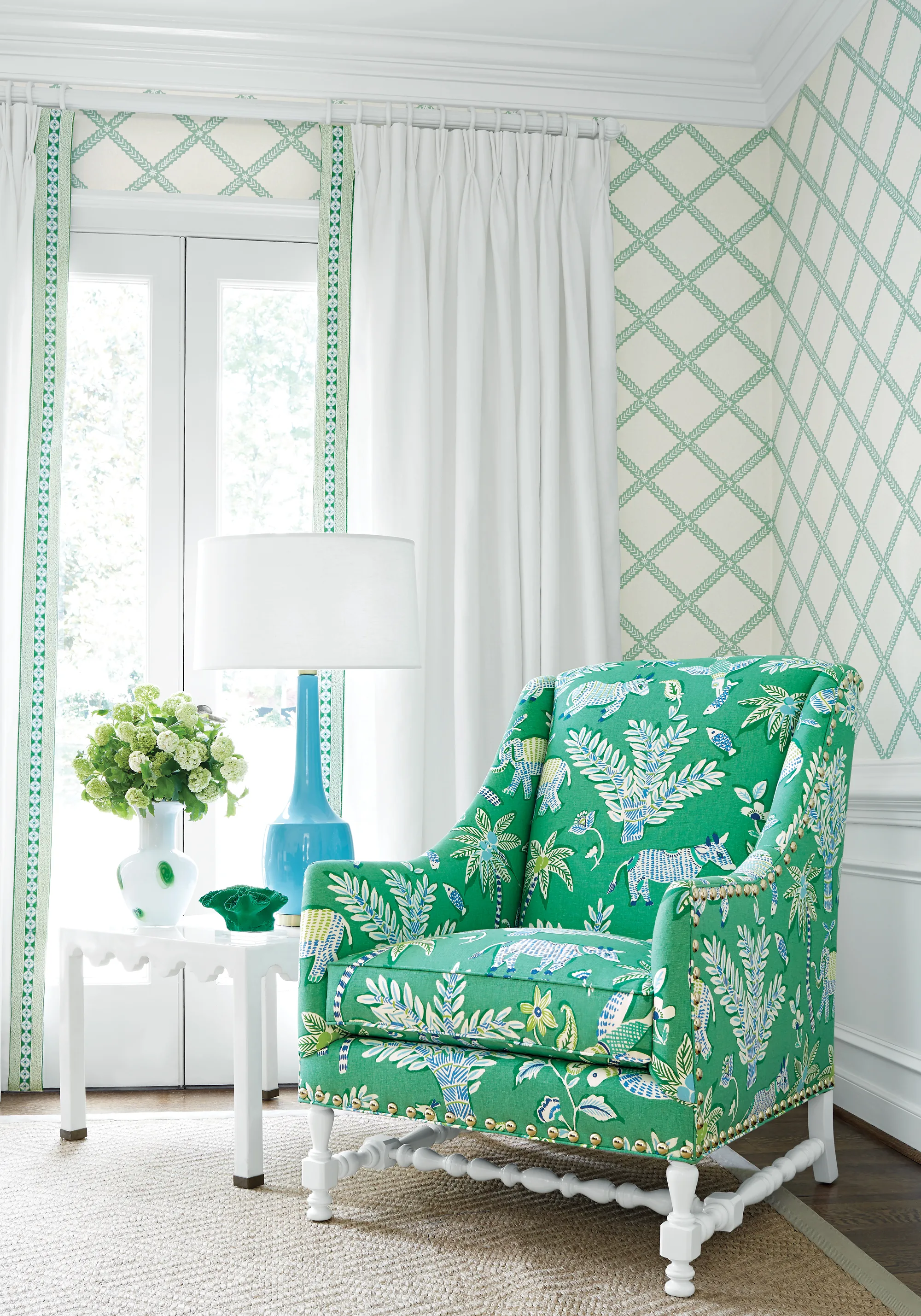 Thibaut Majuli Trellis in Green (T88747)