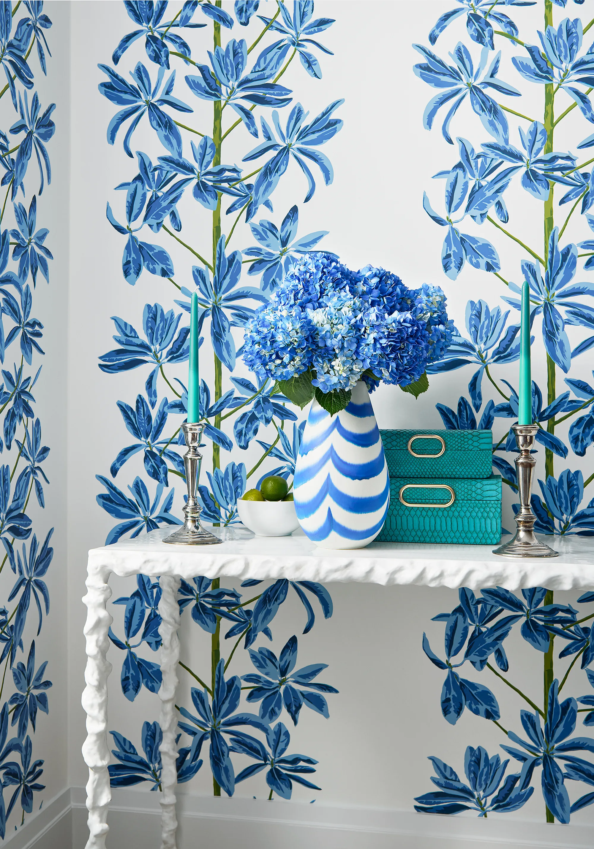 Thibaut Mangrove Tree in Blue and White (T45032)