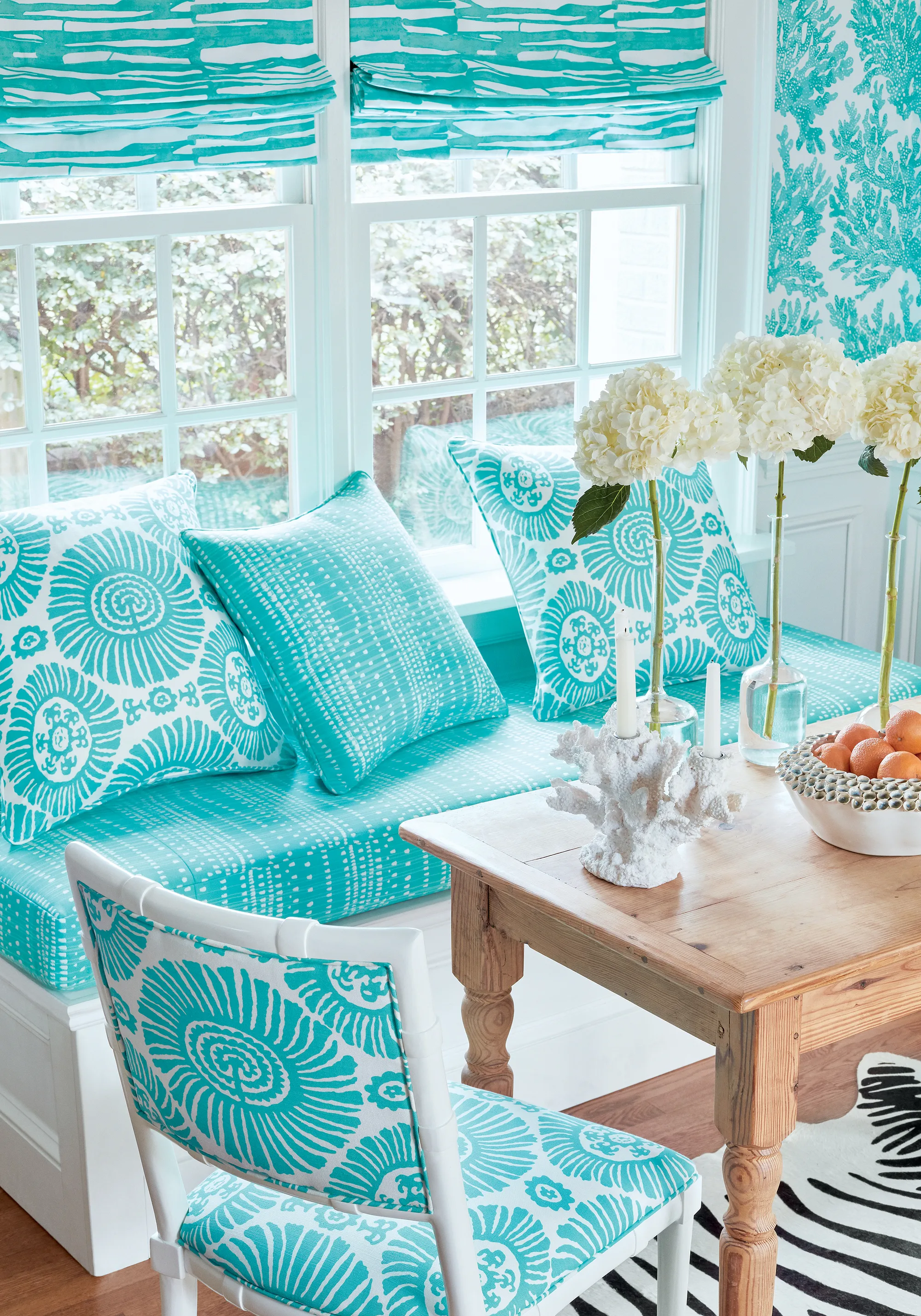 Thibaut Marine Coral in Turquoise (T10121)