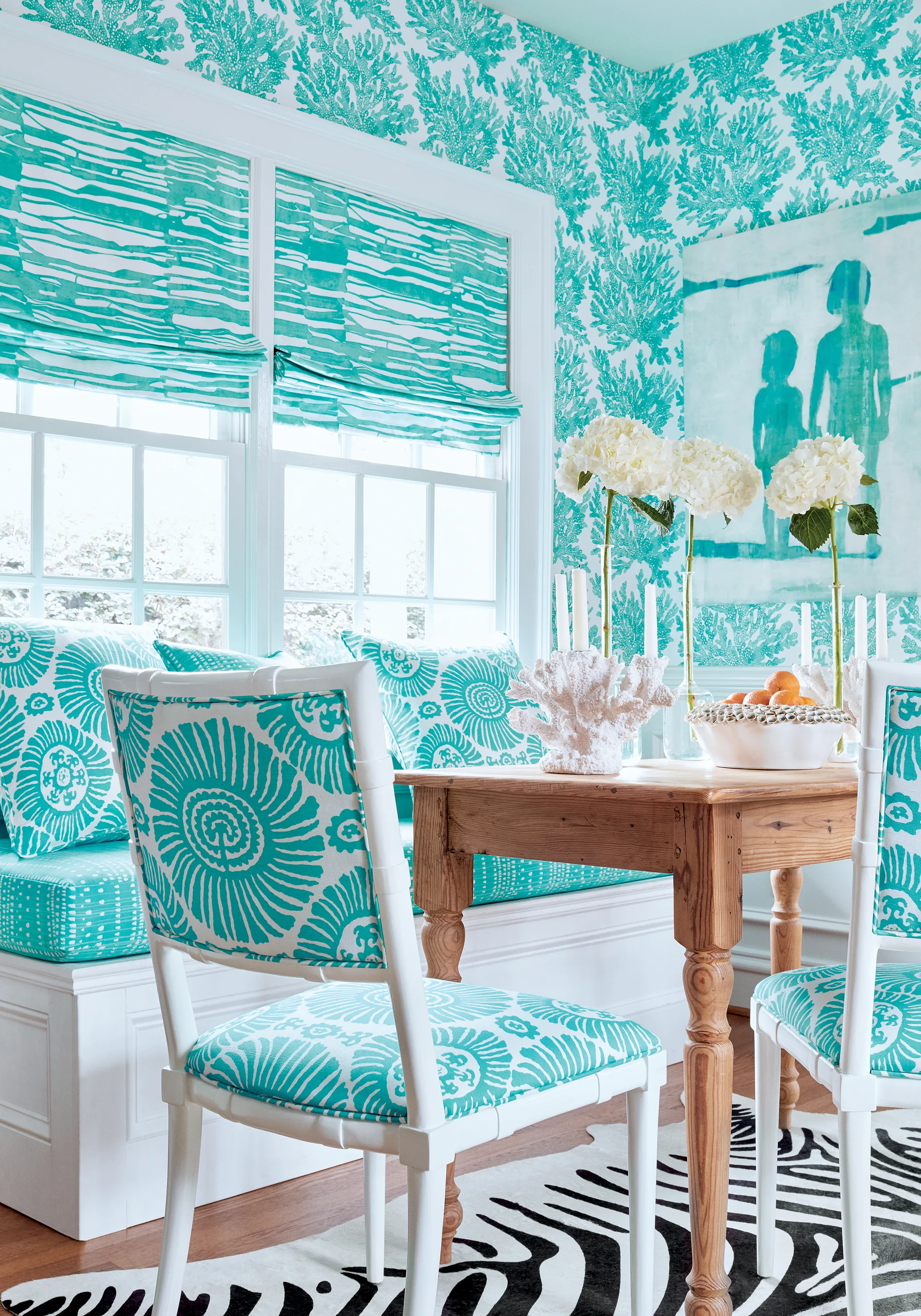 Thibaut Marine Coral in Turquoise (T10121)