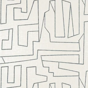 Thibaut Matrix in Black on Beige (T41030)