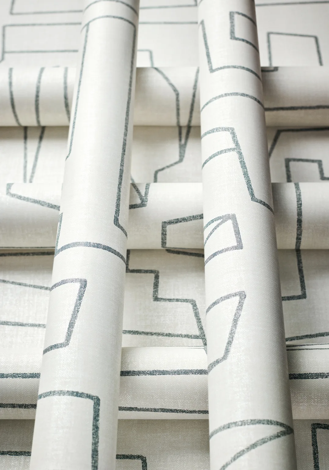 Thibaut Matrix in Black on Beige (T41030)