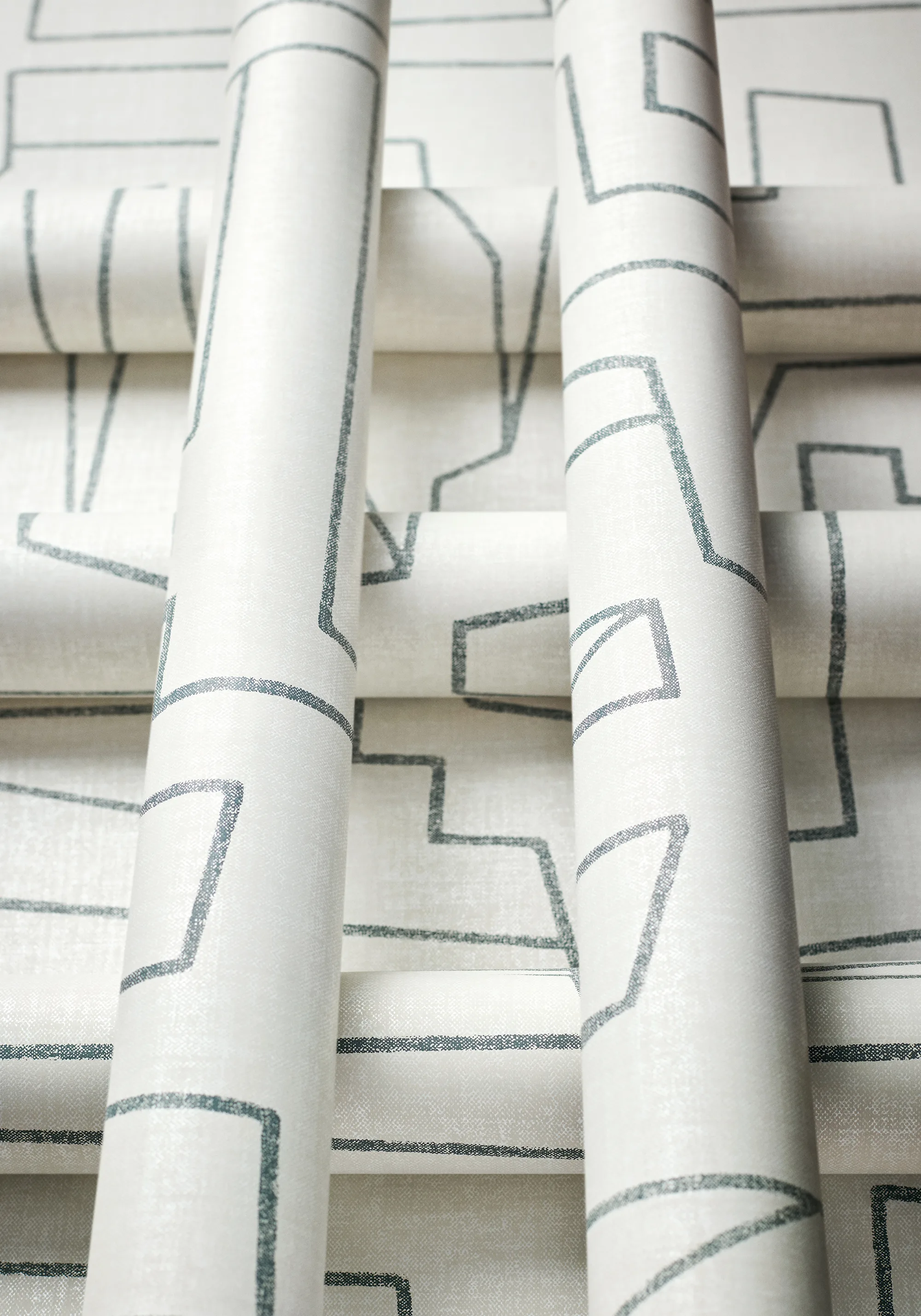 Thibaut Matrix in Black on Beige (T41030)
