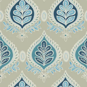 Thibaut Midland in Aqua and Beige (T24317)