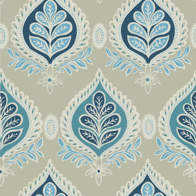 Thibaut Midland in Aqua and Beige (T24317)