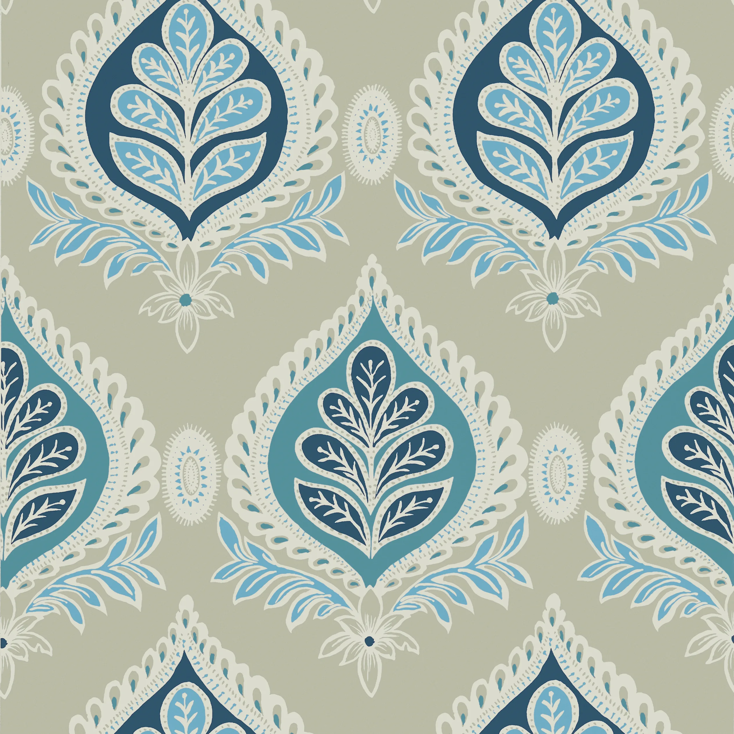 Thibaut Midland in Aqua and Beige (T24317)