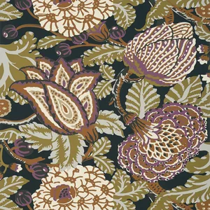 Thibaut Mitford in Black and Plum (T2942)
