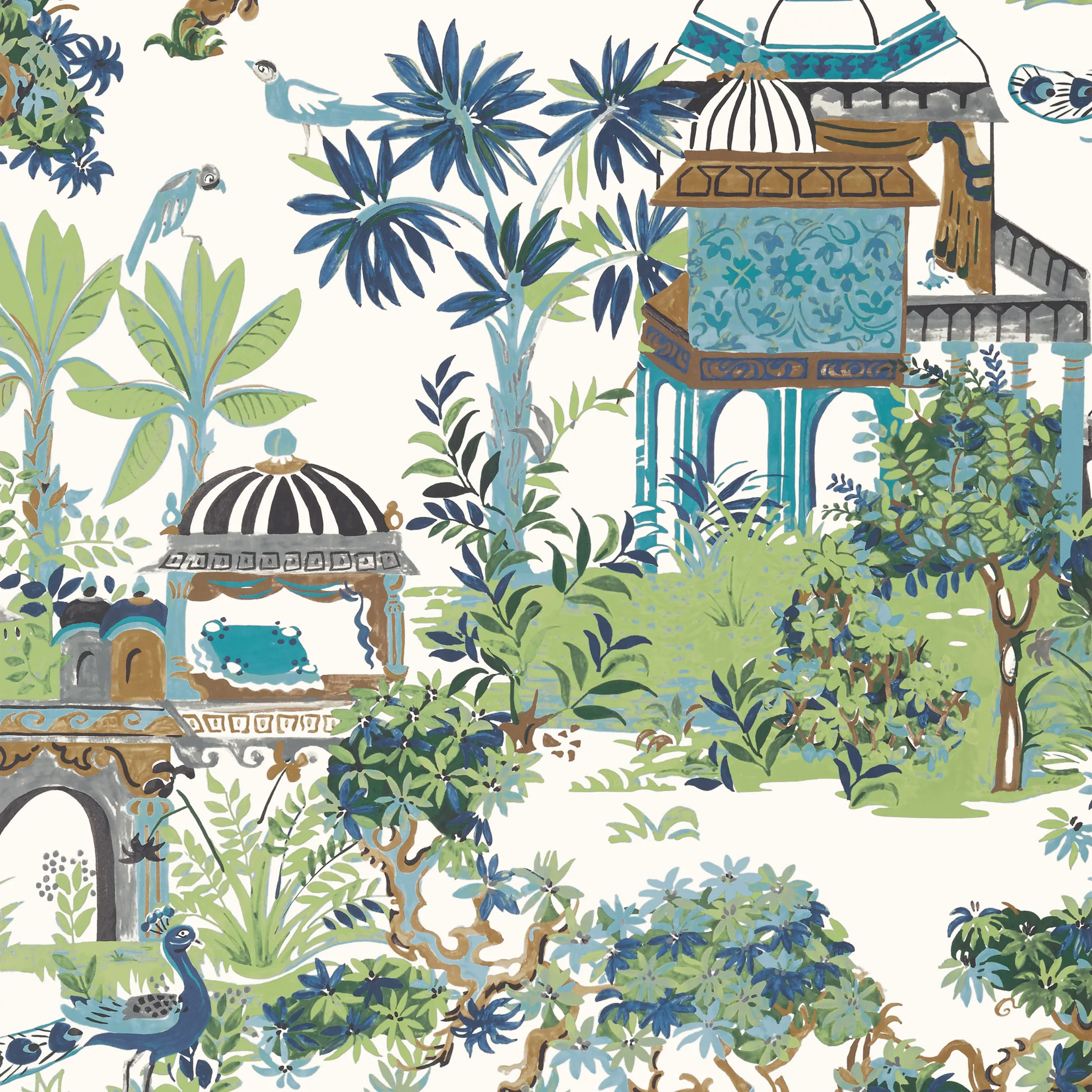 T20820 | Mystic Garden – Blue and Green