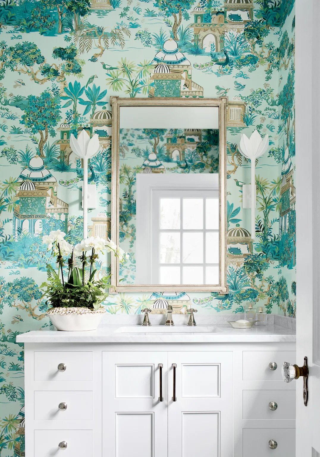 Thibaut Mystic Garden in Spa Blue (T20826)