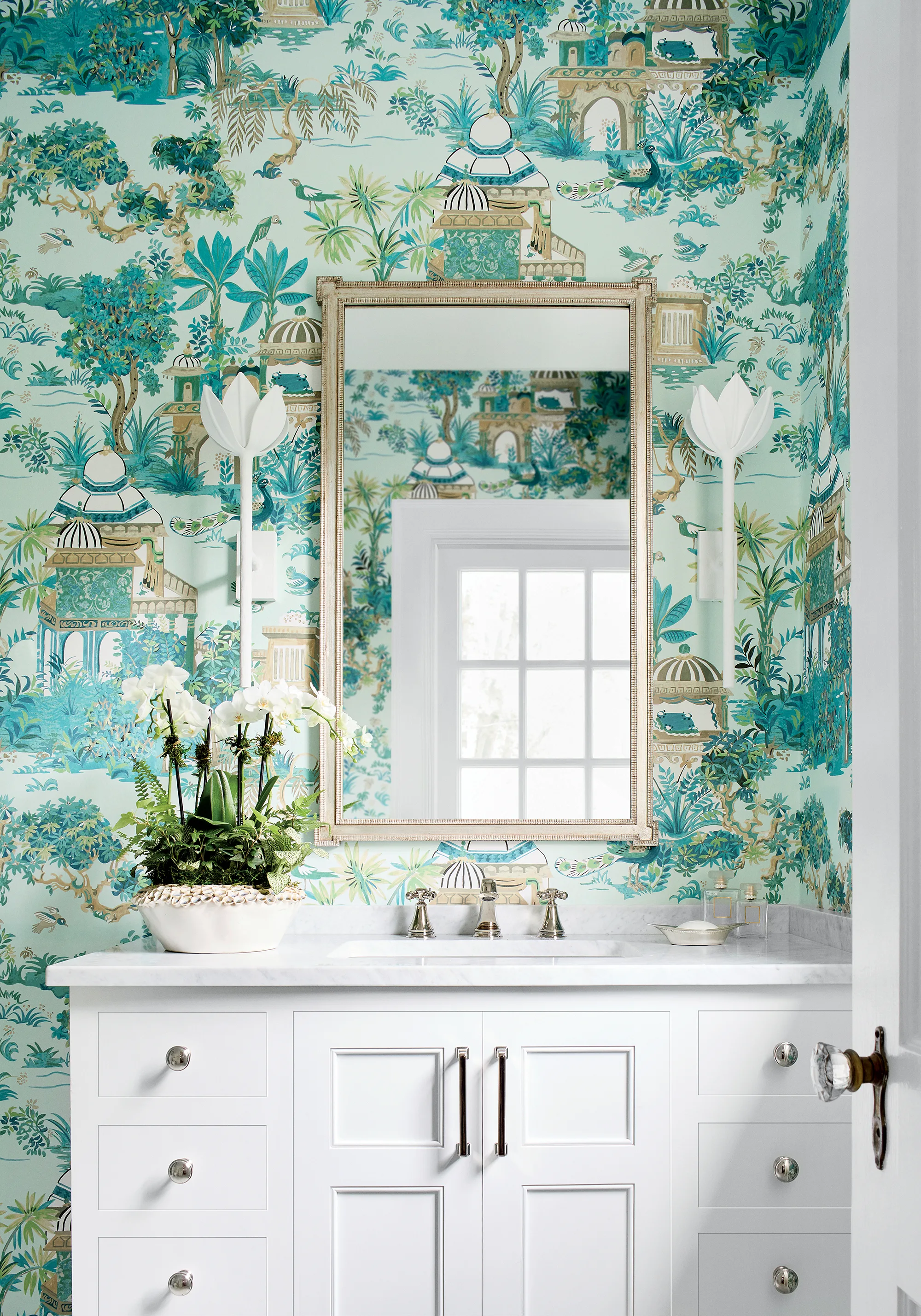 Thibaut Mystic Garden in Spa Blue (T20826)