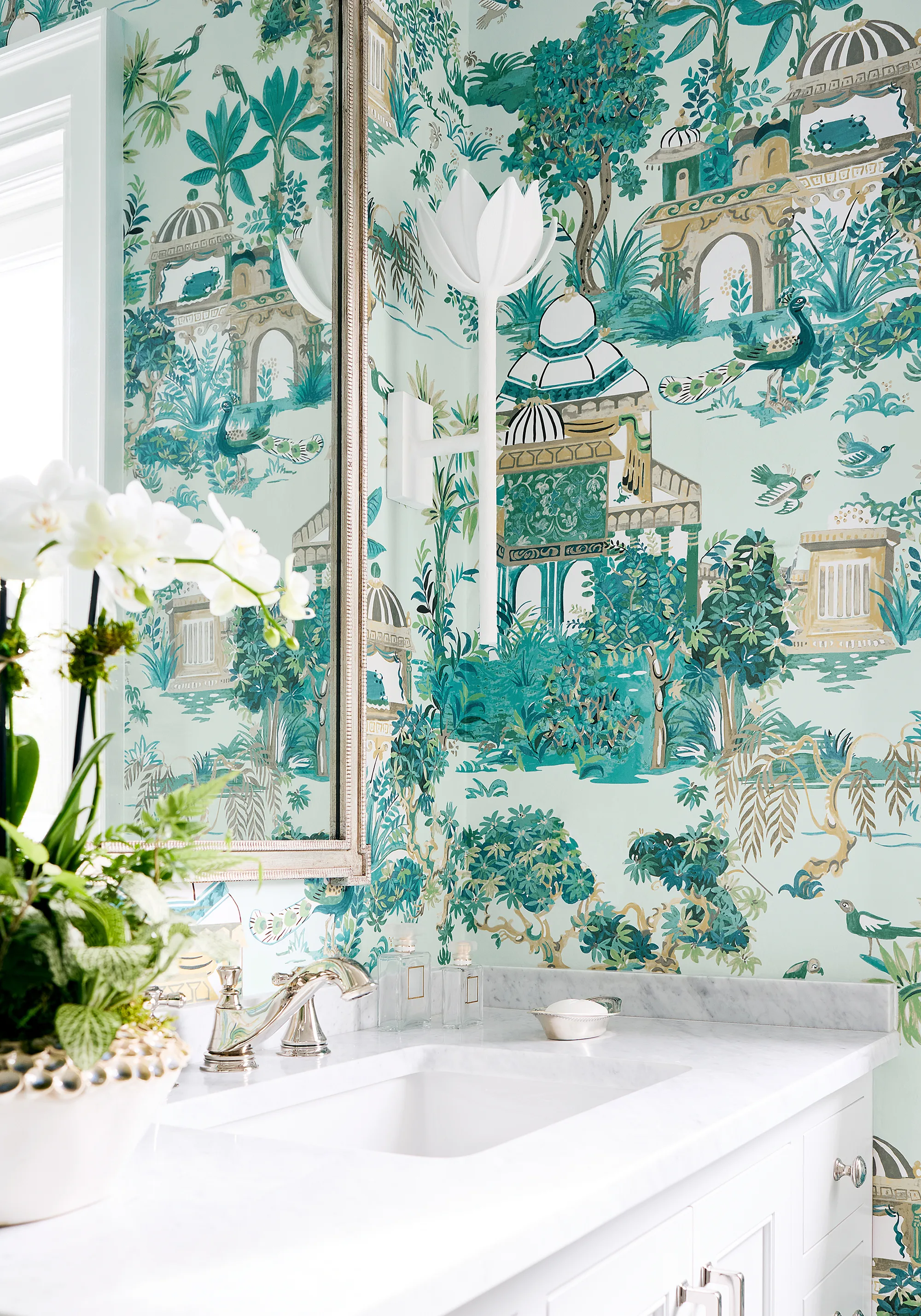 Thibaut Mystic Garden in Spa Blue (T20826)
