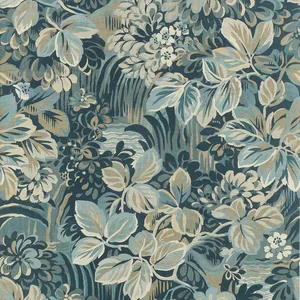 Thibaut Night Garden in Spa Blue (T10533)