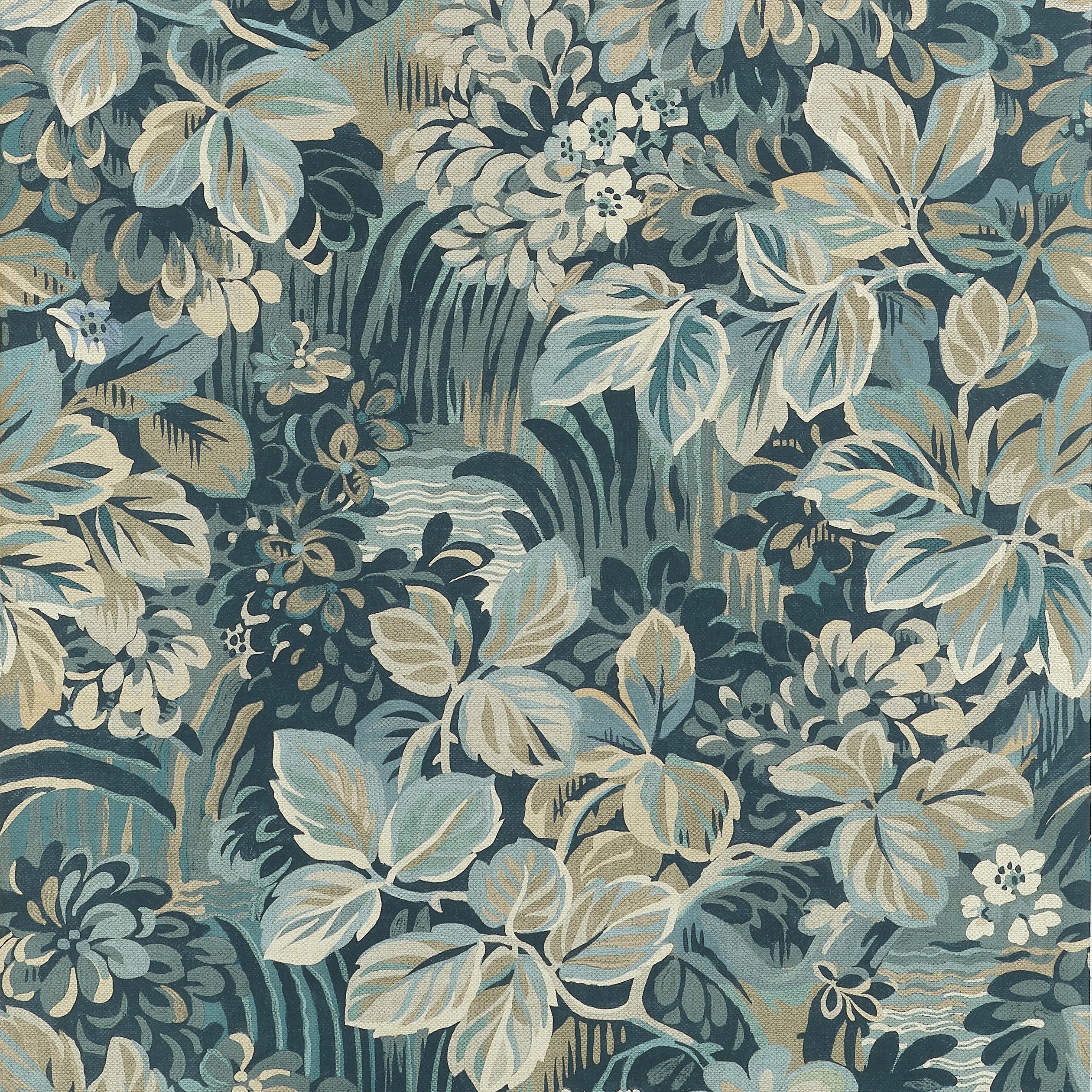 Thibaut Night Garden in Spa Blue (T10533)